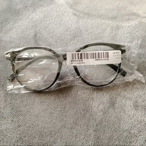 Non-prescription black framed glasses